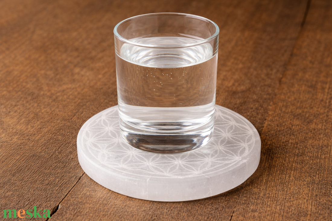 Életvirág szelenit korong  - otthon & életmód - dekoráció - asztal és polc dekoráció - asztaldísz - Meska.hu