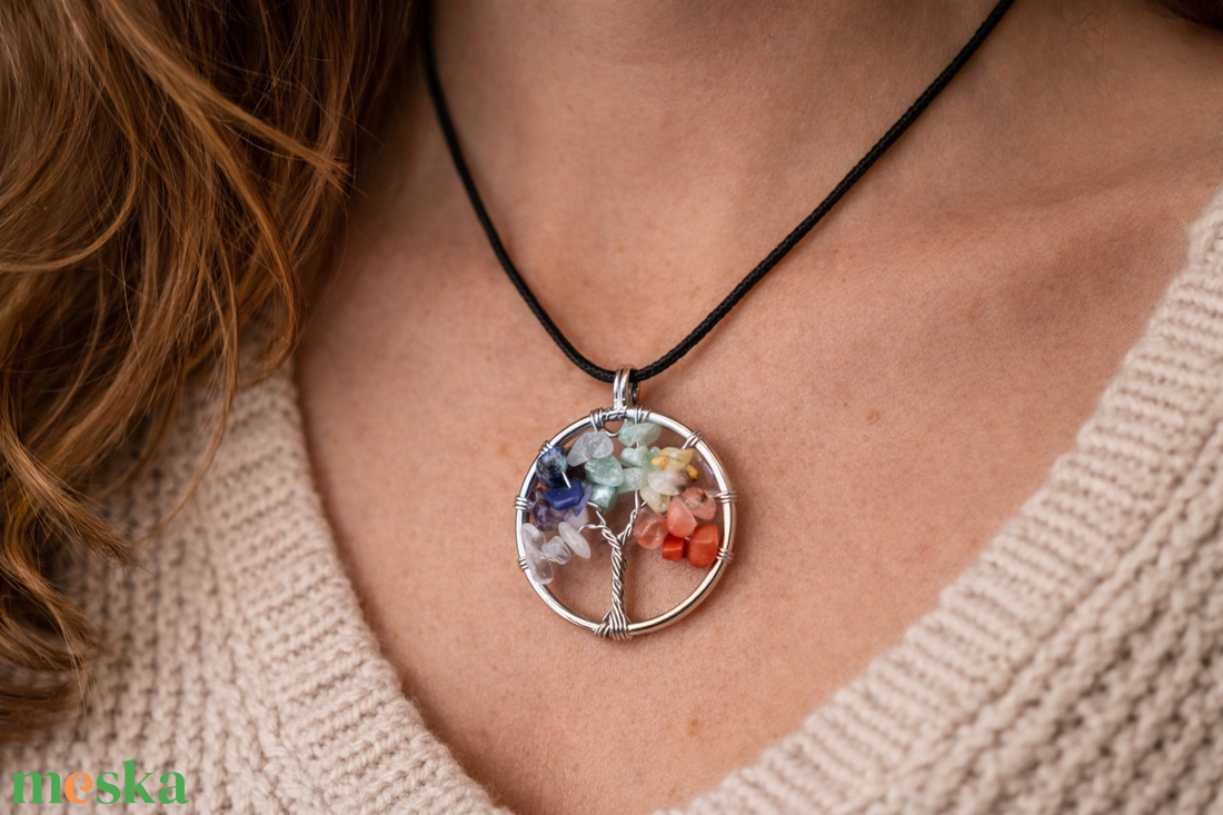 Csakra harmonizáló - ásvány nyakl�nc  - ékszer - nyaklánc - medál - Meska.hu