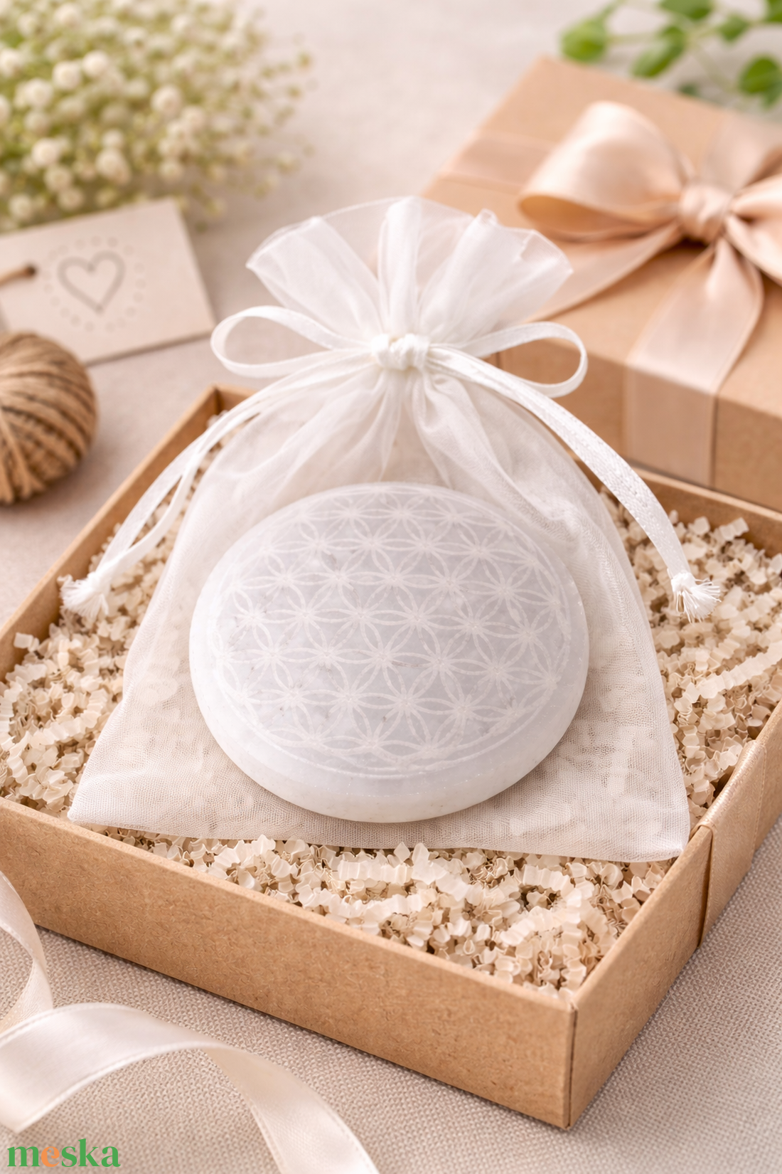 Életvirág szelenit korong  -  - Meska.hu