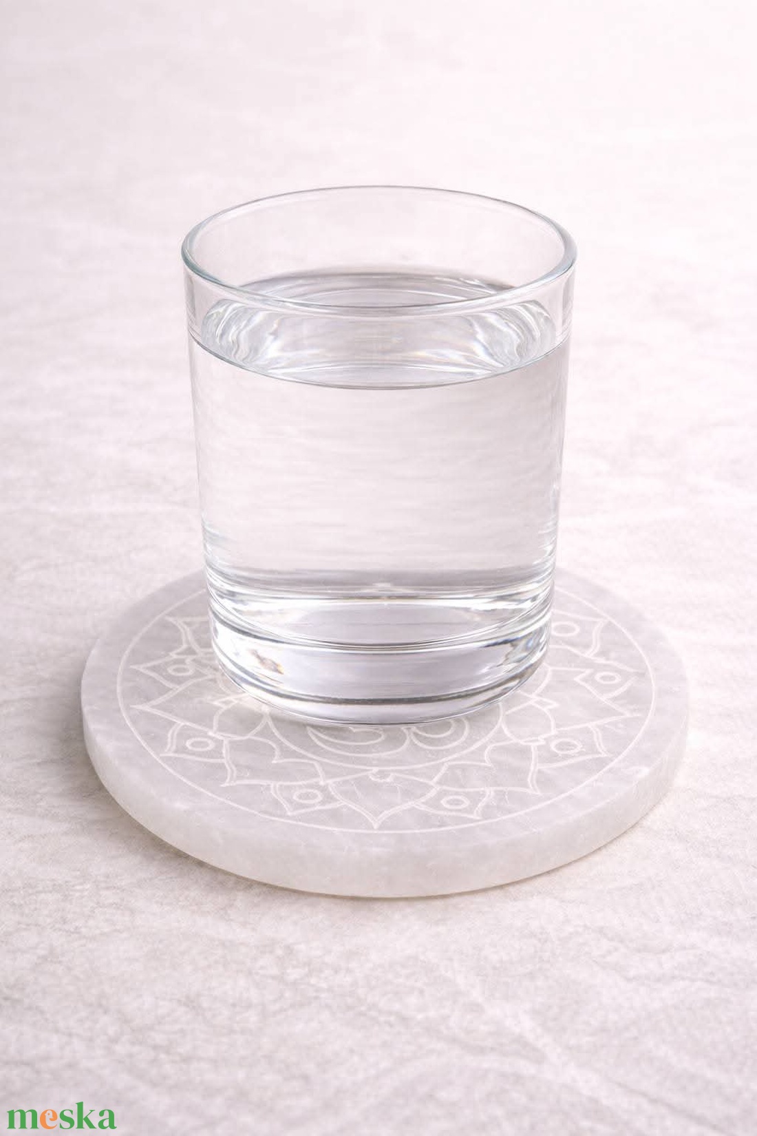 Szelenit korong � OM mandala mintával  -  - Meska.hu