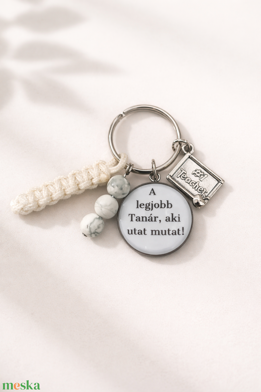 A legjobb Tanár...! - kulcstartó ásvánnyal - táska & tok - kulcstartó & táskadísz - kulcstartó - Meska.hu
