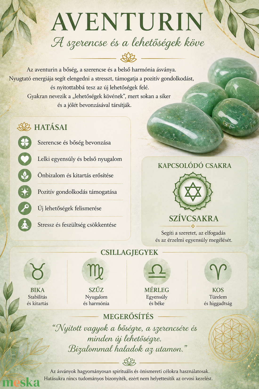 � Aventurin fülbevaló � a szerencse és harmónia köve - ékszer - fülbevaló - lógó fülbevaló - Meska.hu