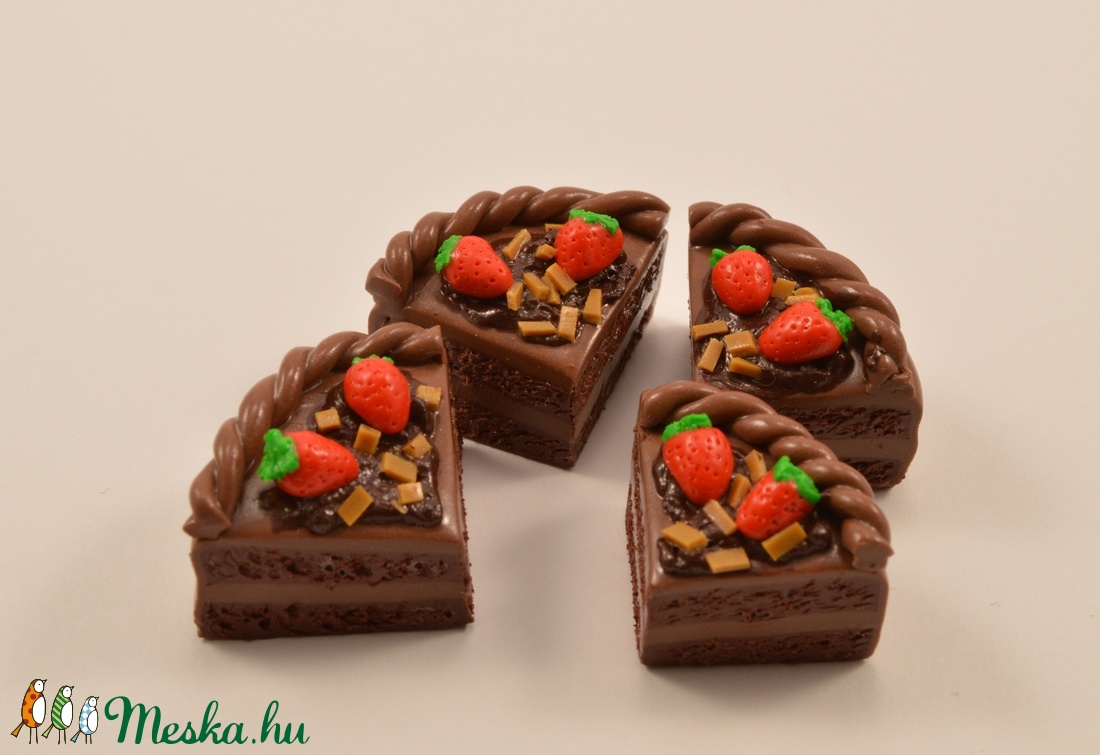 Miniatűr tortaszeletek babaházba -  - Meska.hu