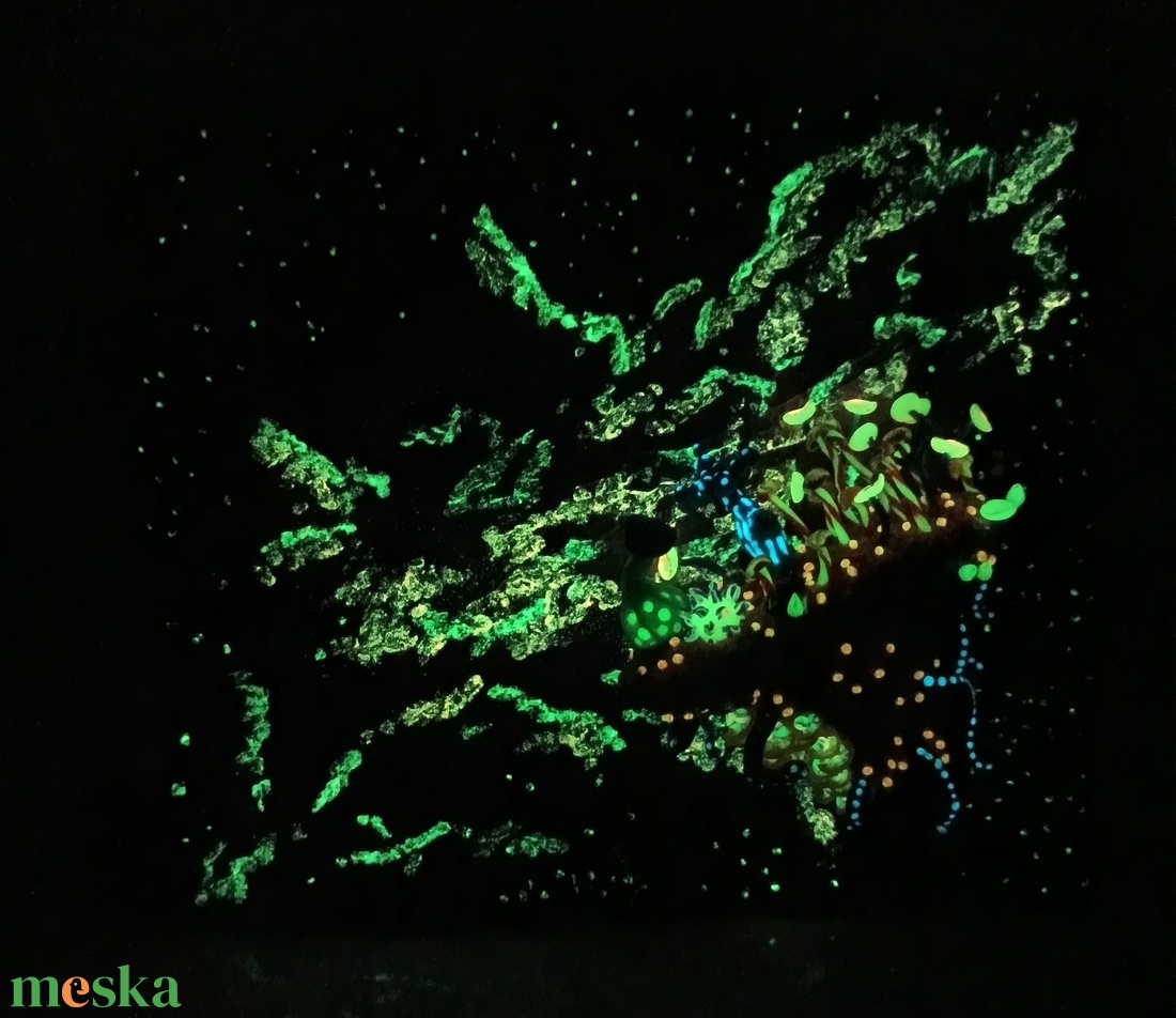 Nebulagombák - Mixed media festmény - művészet - festmény - festmény vegyes technika - Meska.hu