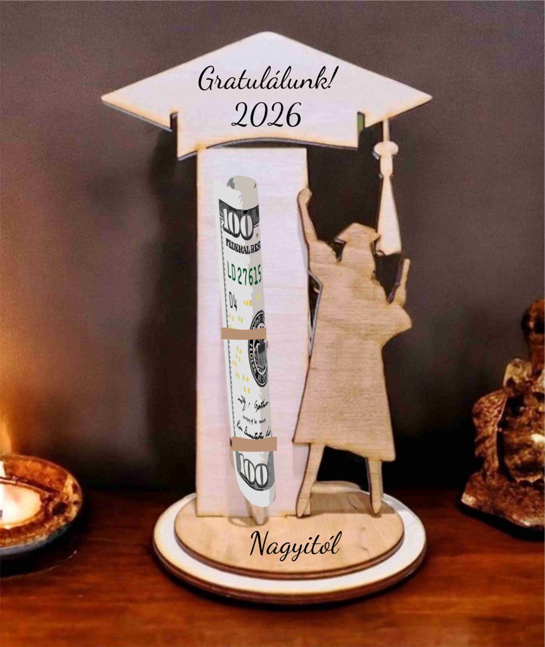 Ballagási tolltartó gratuláció - otthon & életmód - dekoráció - dísztárgy - Meska.hu