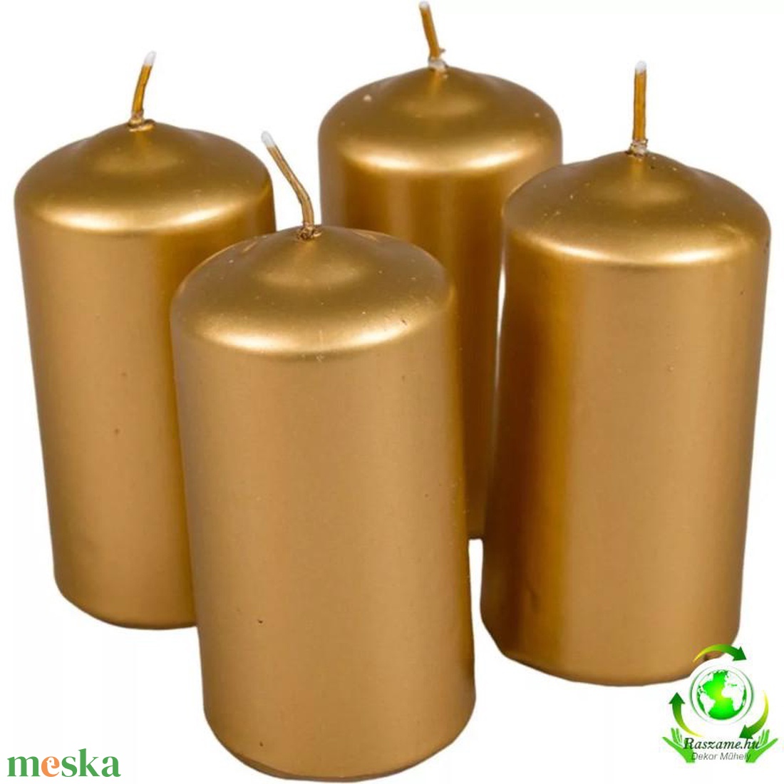 Metál henger gyertya szett 50x100mm - arany - kellékek & szerszámok - dekorációs kellékek - dekorációs gyertya - Meska.hu Metál henger gyertya szett 50x100mm - arany - kellékek & szerszámok - dekorációs kellékek - dekorációs gyertya - Meska.hu