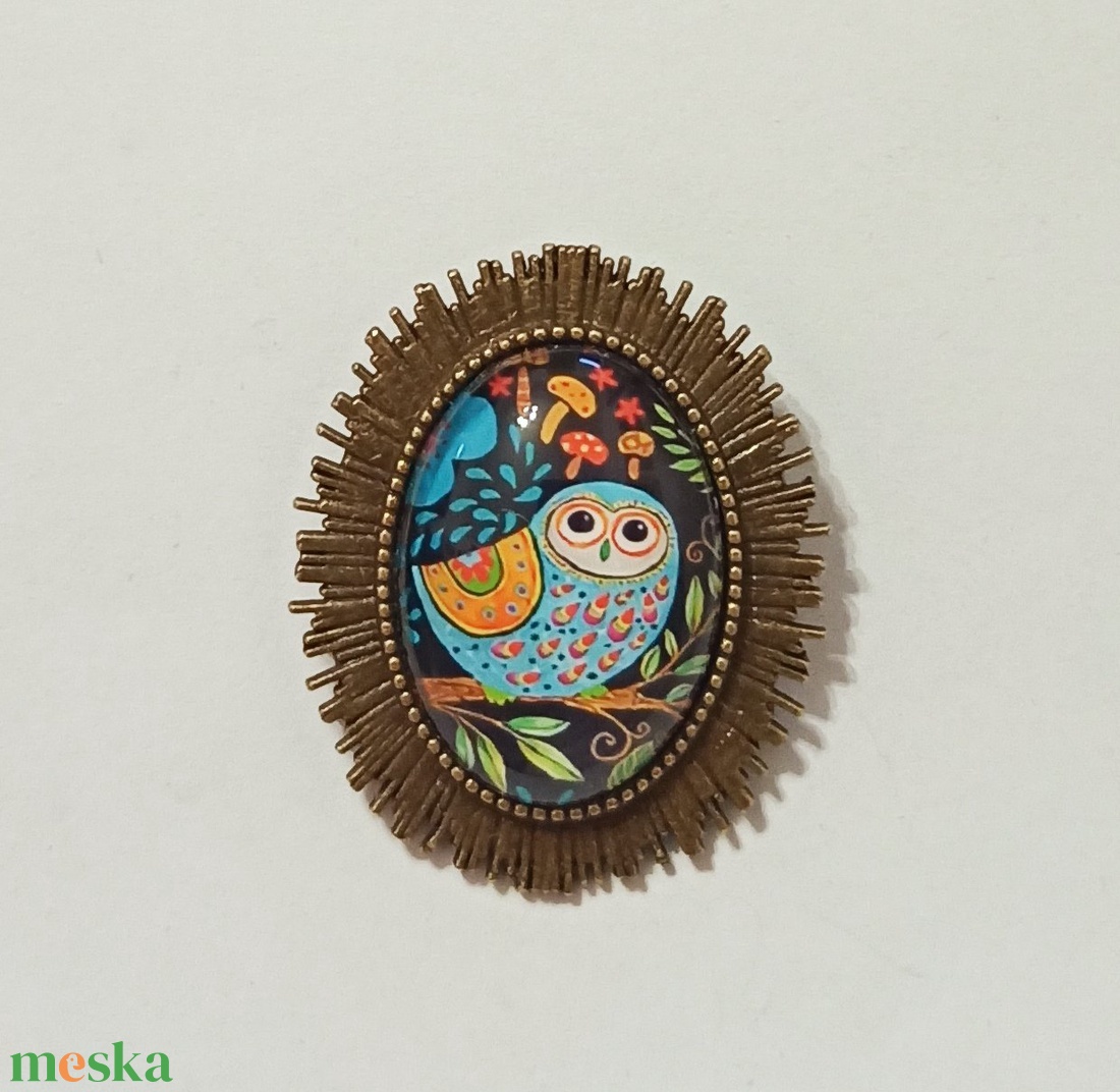 Baglyos bross - ékszer - kitűző és bross - kitűző - Meska.hu Baglyos bross - ékszer - kitűző és bross - kitűző - Meska.hu