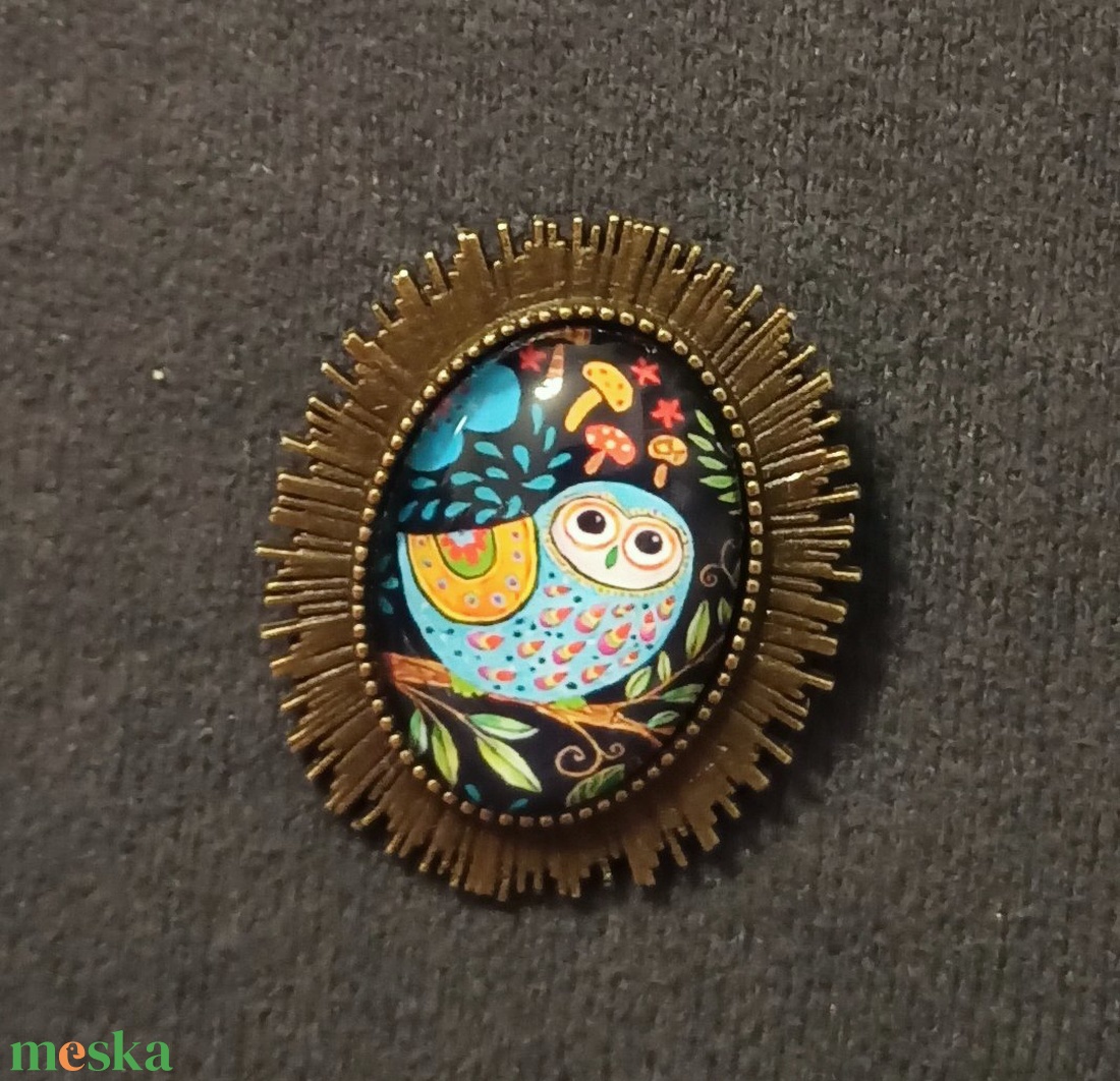 Baglyos bross - ékszer - kitűző és bross - kitűző - Meska.hu Baglyos bross - ékszer - kitűző és bross - kitűző - Meska.hu