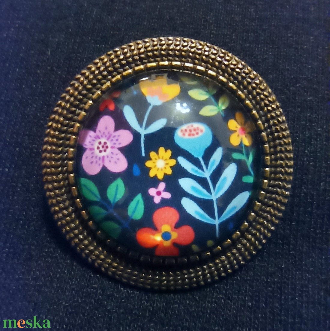 Virágos bross - ékszer - kitűző és bross - kitűző - Meska.hu Virágos bross - ékszer - kitűző és bross - kitűző - Meska.hu
