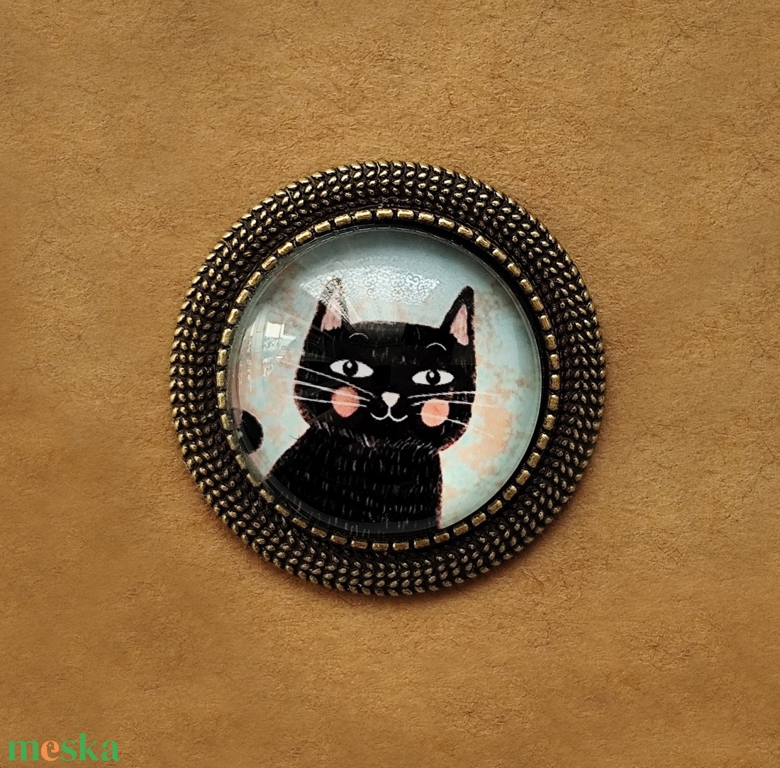 Cicás bross - ékszer - kitűző és bross - Meska.hu