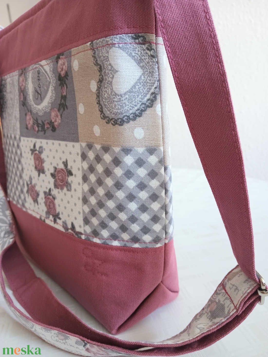 Beautiful vászon crossbody  - táska & tok - kézitáska & válltáska - vállon átvethető táska - Meska.hu