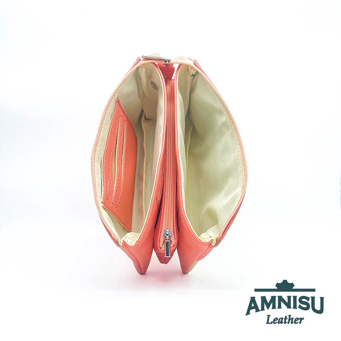 Lazac színű egyenes kristály köves női pénztárca G4019 - táska & tok - pénztárca & más tok - pénztárca - női pénztárca - Meska.hu