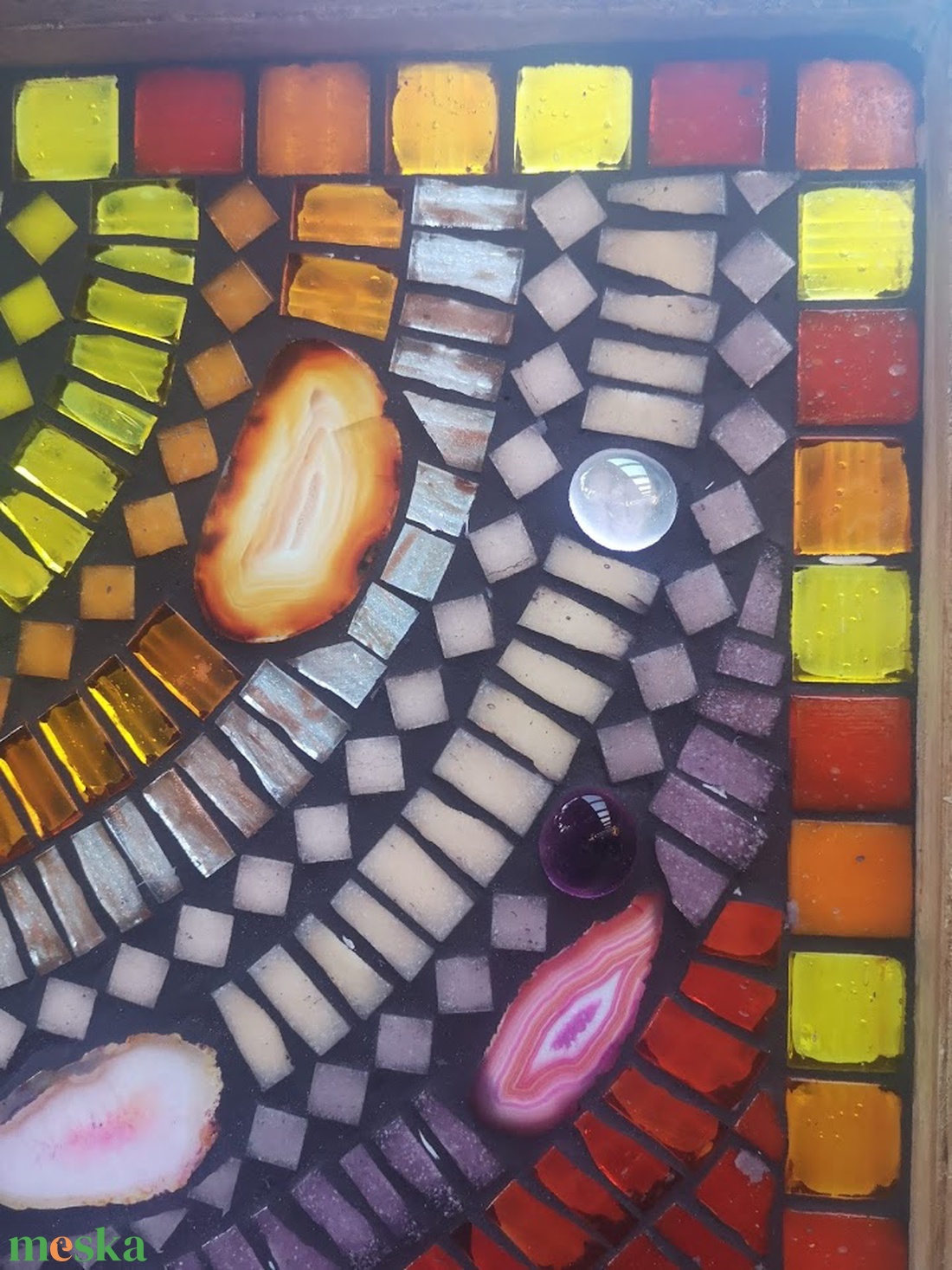 Achát fényfogó ablakkép - otthon & életmód - dekoráció - fali és függő dekoráció - függődísz - Meska.hu