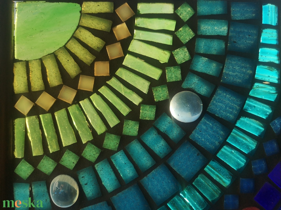 Színterápiás fényfogó ablakkép - otthon & életmód - dekoráció - kép & falikép - üvegkép - Meska.hu