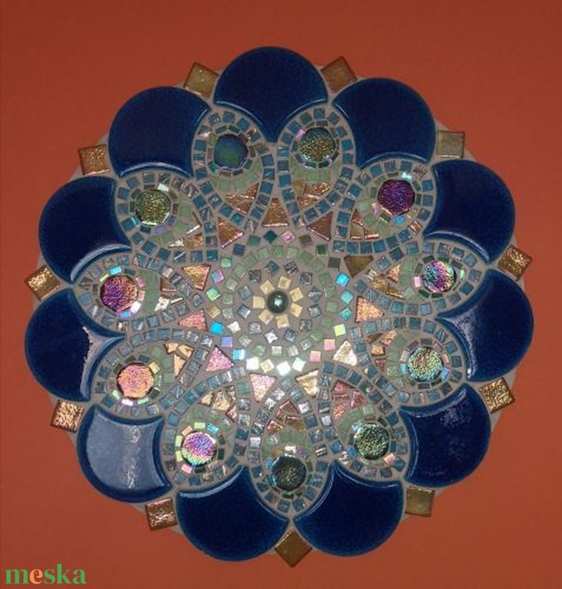 Lélekmadár-mozaik mandala - otthon & életmód - dekoráció - kép & falikép - mozaik kép - Meska.hu