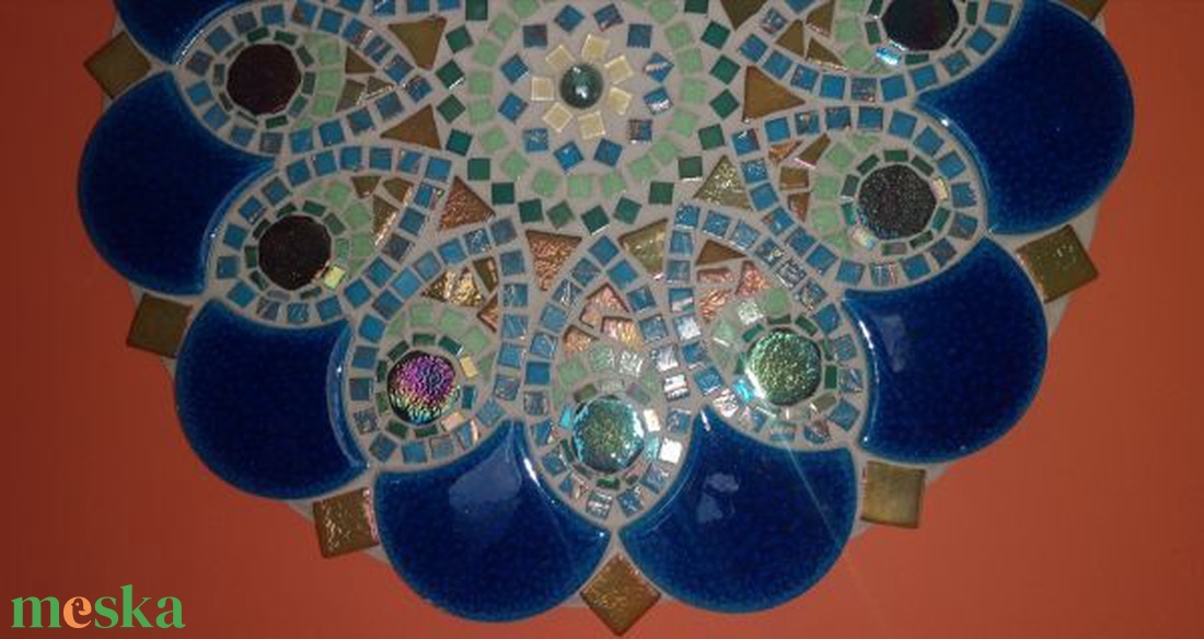 Lélekmadár-mozaik mandala - otthon & életmód - dekoráció - kép & falikép - mozaik kép - Meska.hu