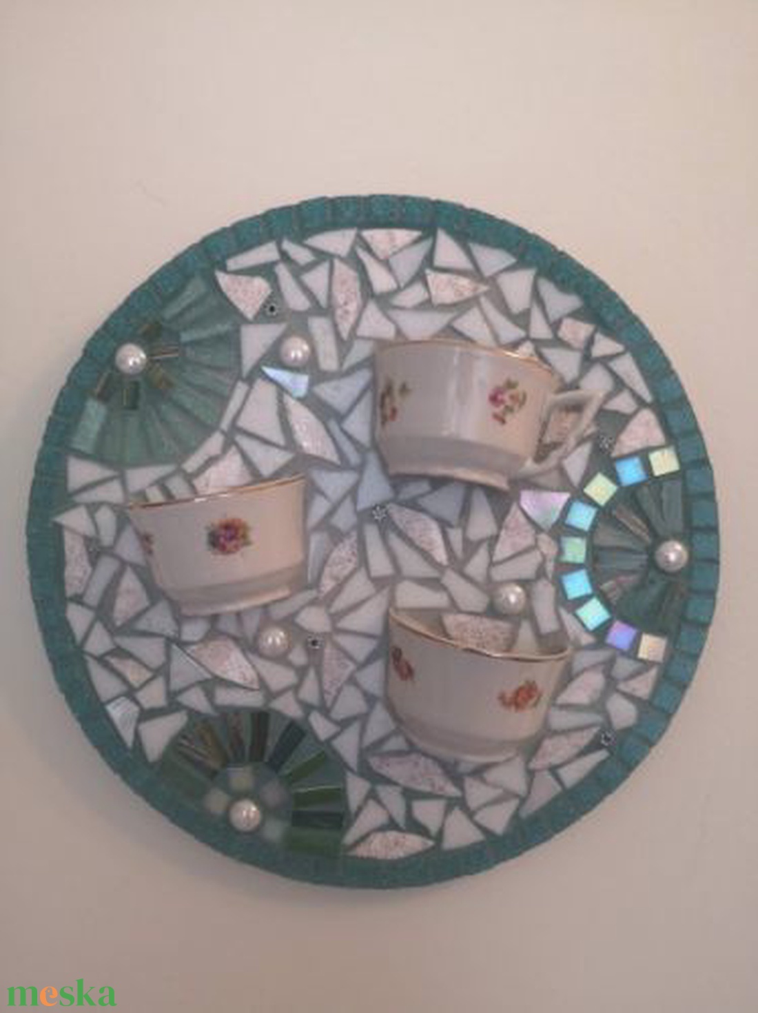 Csészényi hangulat-mozaik kép - otthon & életmód - dekoráció - kép & falikép - mozaik kép - Meska.hu