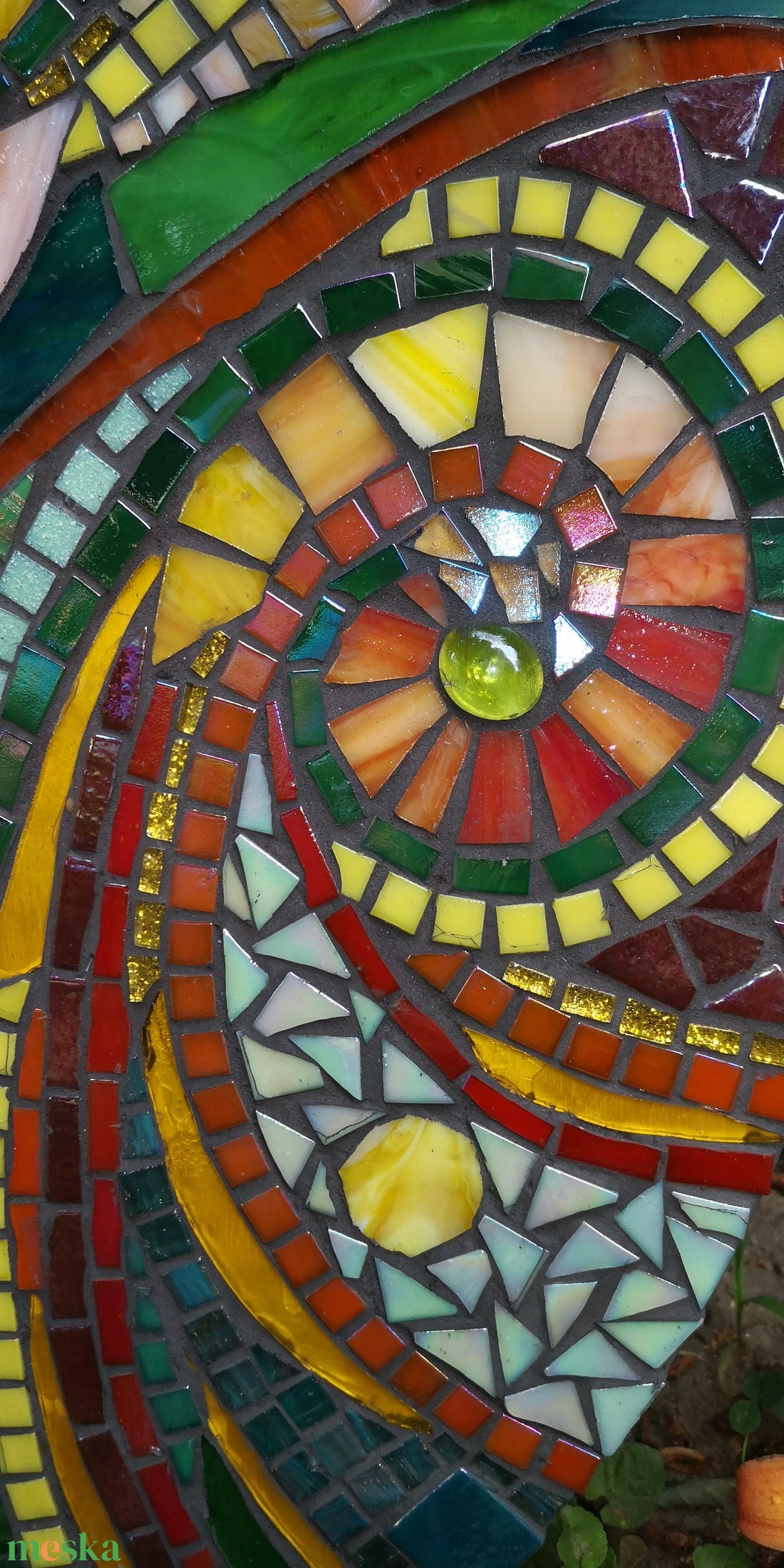 Nádas-üvegmozaik kép - otthon & életmód - dekoráció - kép & falikép - mozaik kép - Meska.hu