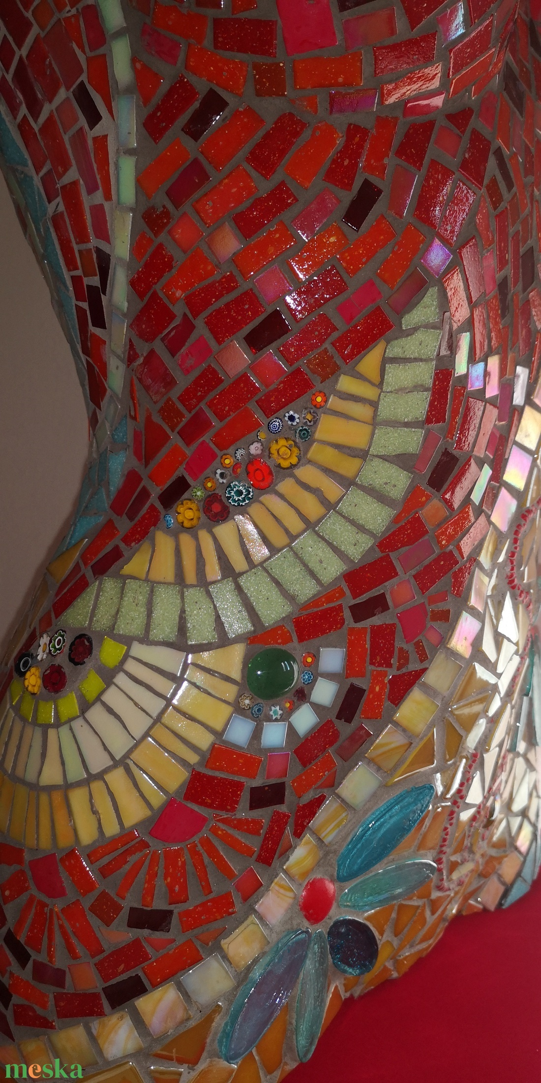 A Táncosnő-mozaik torzó - otthon & életmód - dekoráció - dísztárgy - Meska.hu