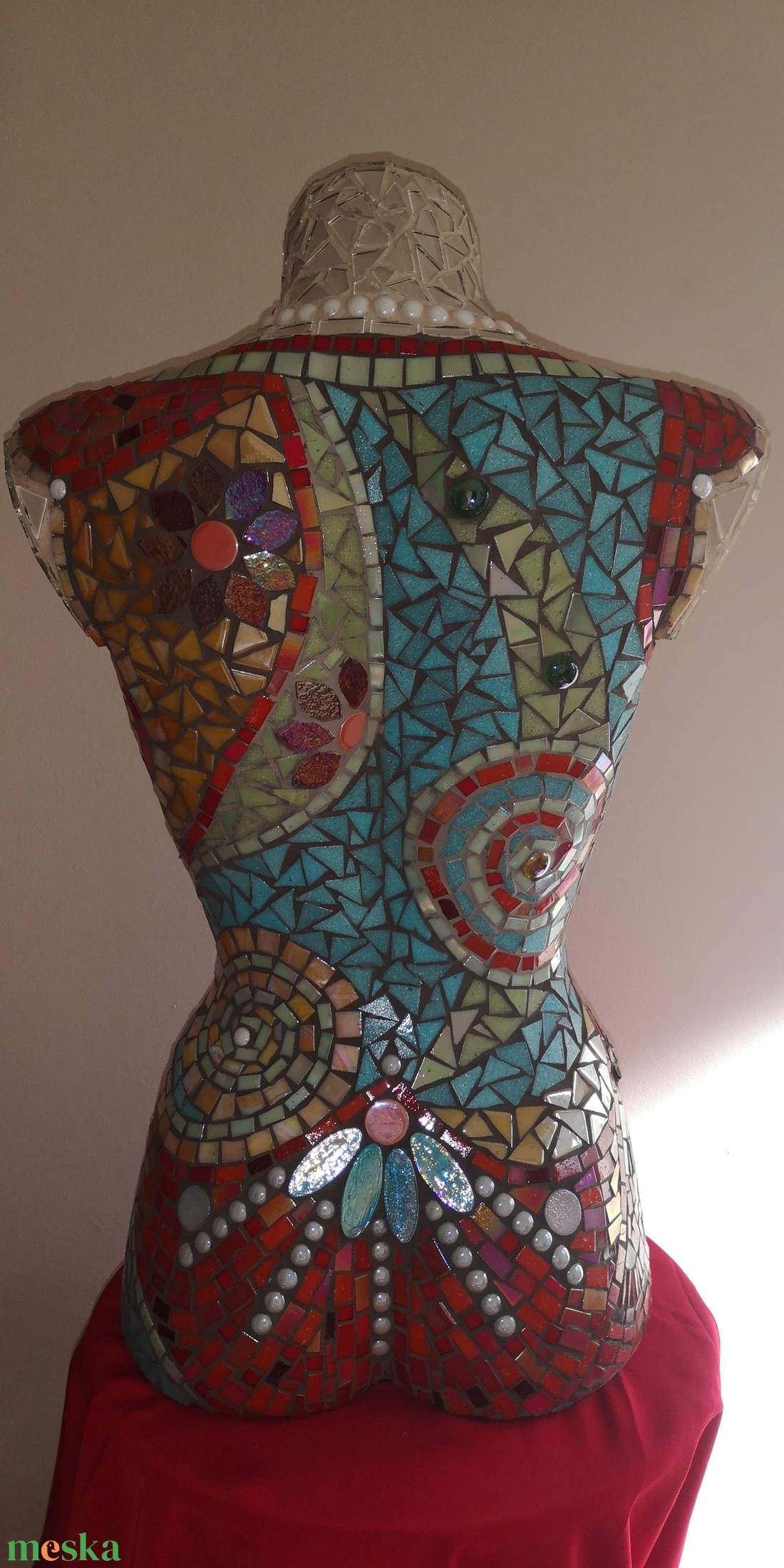 A Táncosnő-mozaik torzó - otthon & életmód - dekoráció - dísztárgy - Meska.hu