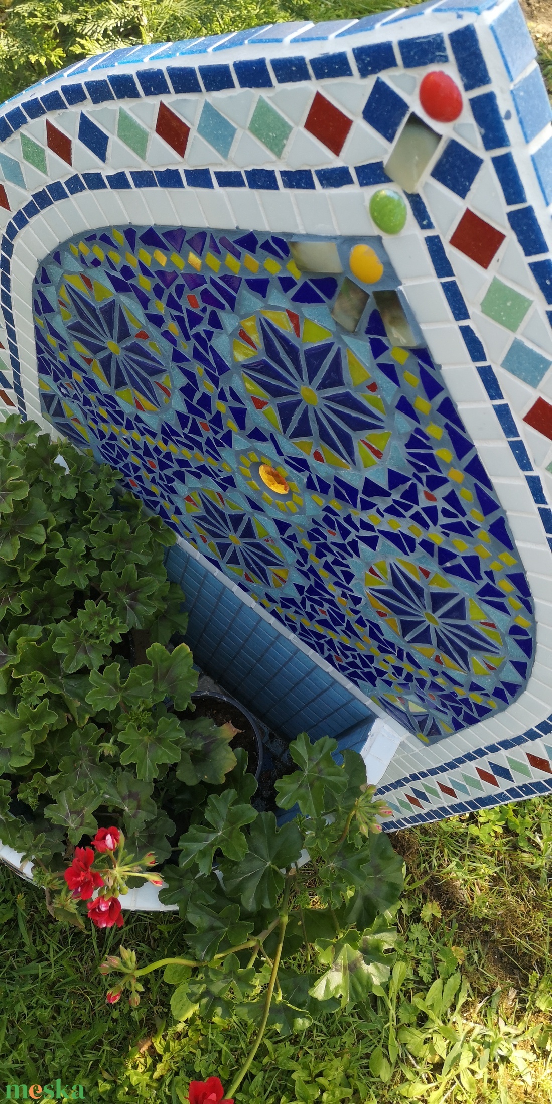 Marrakesh kerti mozaik kút - otthon & életmód - ház & kert - kerti dísz - Meska.hu