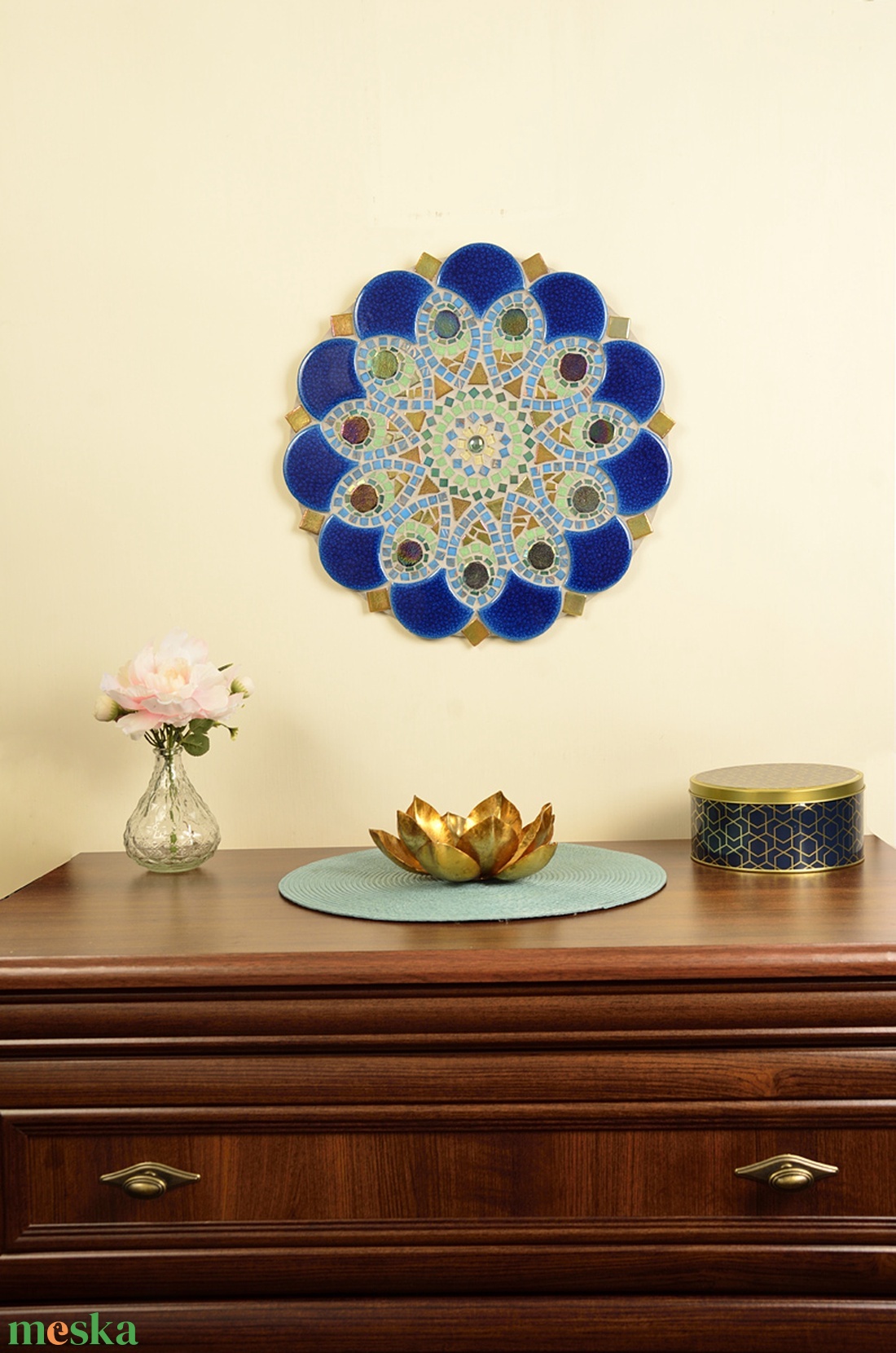 Lélekmadár-mozaik mandala - otthon & életmód - dekoráció - kép & falikép - mozaik kép - Meska.hu