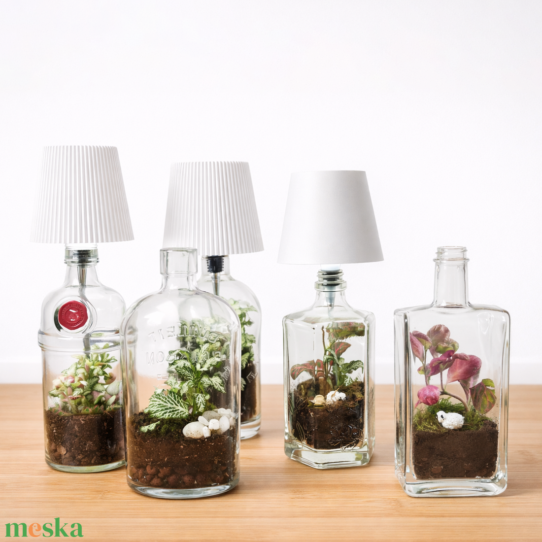 Florárium lámpás - otthon & életmód - dekoráció - asztal és polc dekoráció - florárium, terrárium - Meska.hu