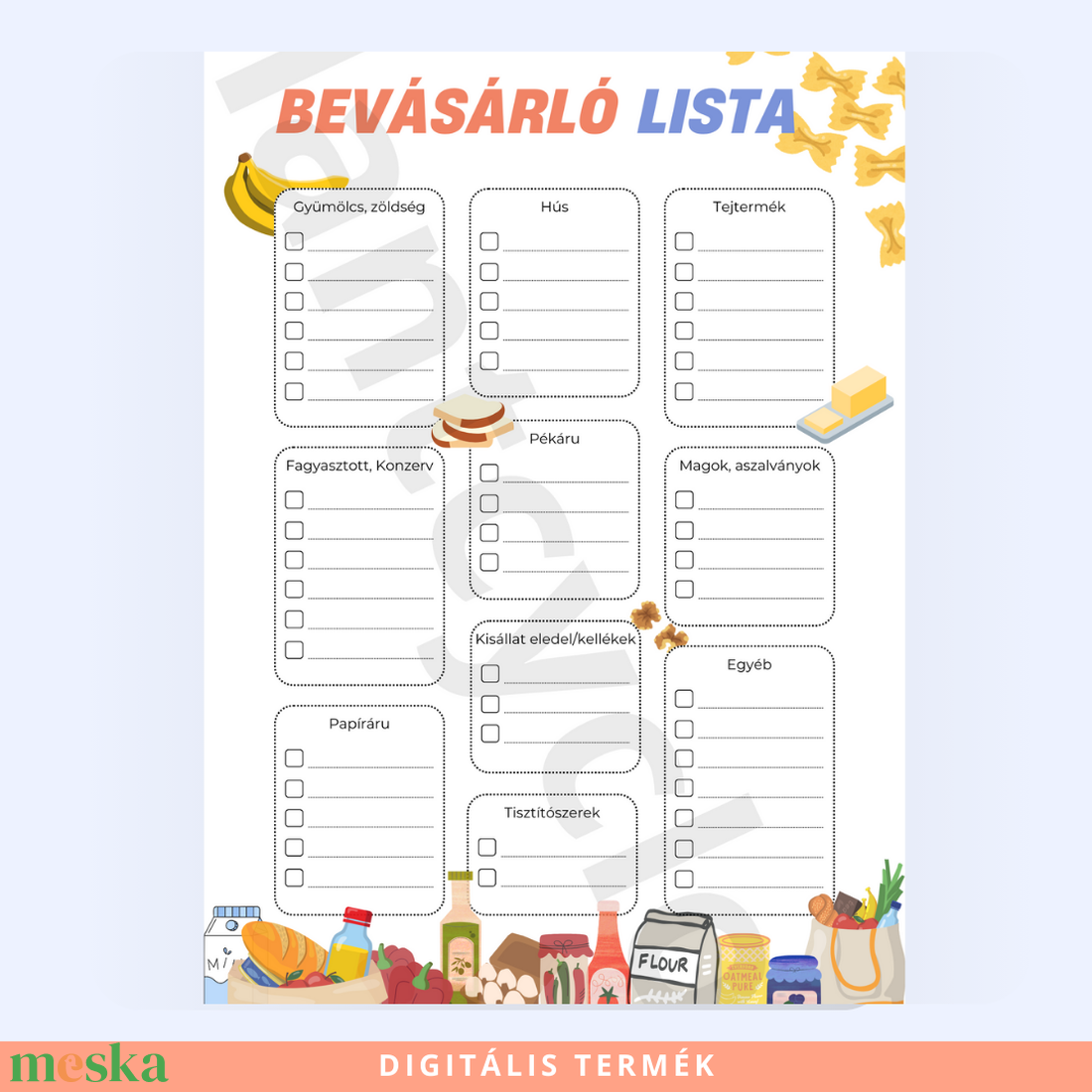 Nyomtatható Bevásárló Lista Könnyítsd meg a vásárlást! - otthon & életmód - papír, írószer - naptár & tervező - Meska.hu Nyomtatható Bevásárló Lista Könnyítsd meg a vásárlást! - otthon & életmód - papír, írószer - naptár & tervező - Meska.hu