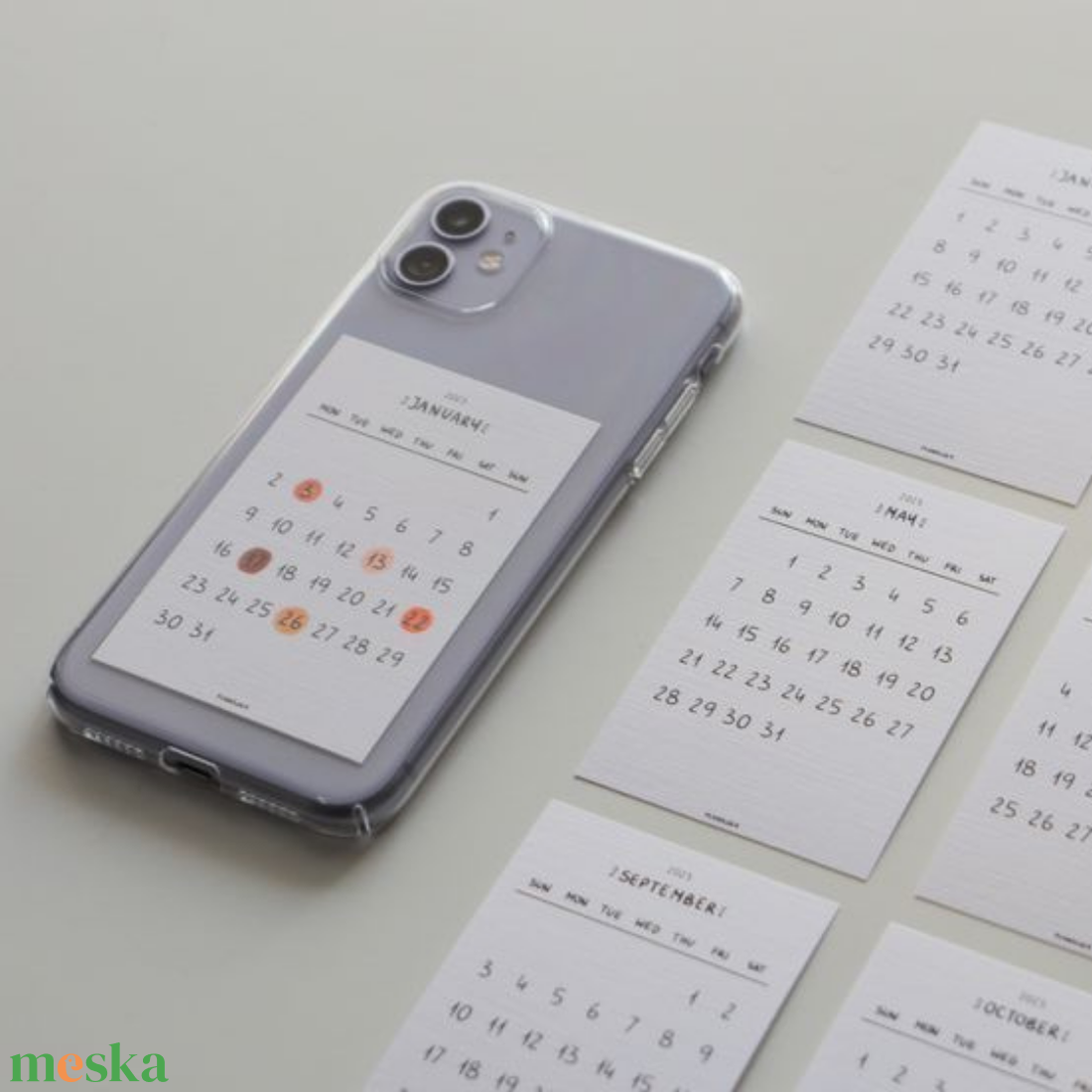 Nyomtatható Mini Naptár Telefontokba - otthon & életmód - papír, írószer - naptár & tervező - Meska.hu