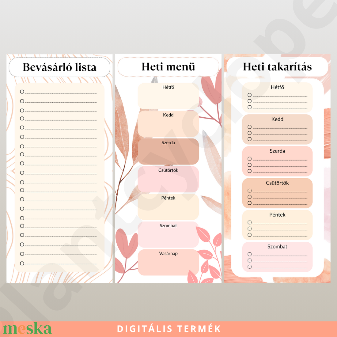 Nyomtatható Lista Csomag Bevásárlólista, Heti Menü és Heti Takarítás Tervező - otthon & életmód - papír, írószer - naptár & tervező - Meska.hu Nyomtatható Lista Csomag Bevásárlólista, Heti Menü és Heti Takarítás Tervező - otthon & életmód - papír, írószer - naptár & tervező - Meska.hu