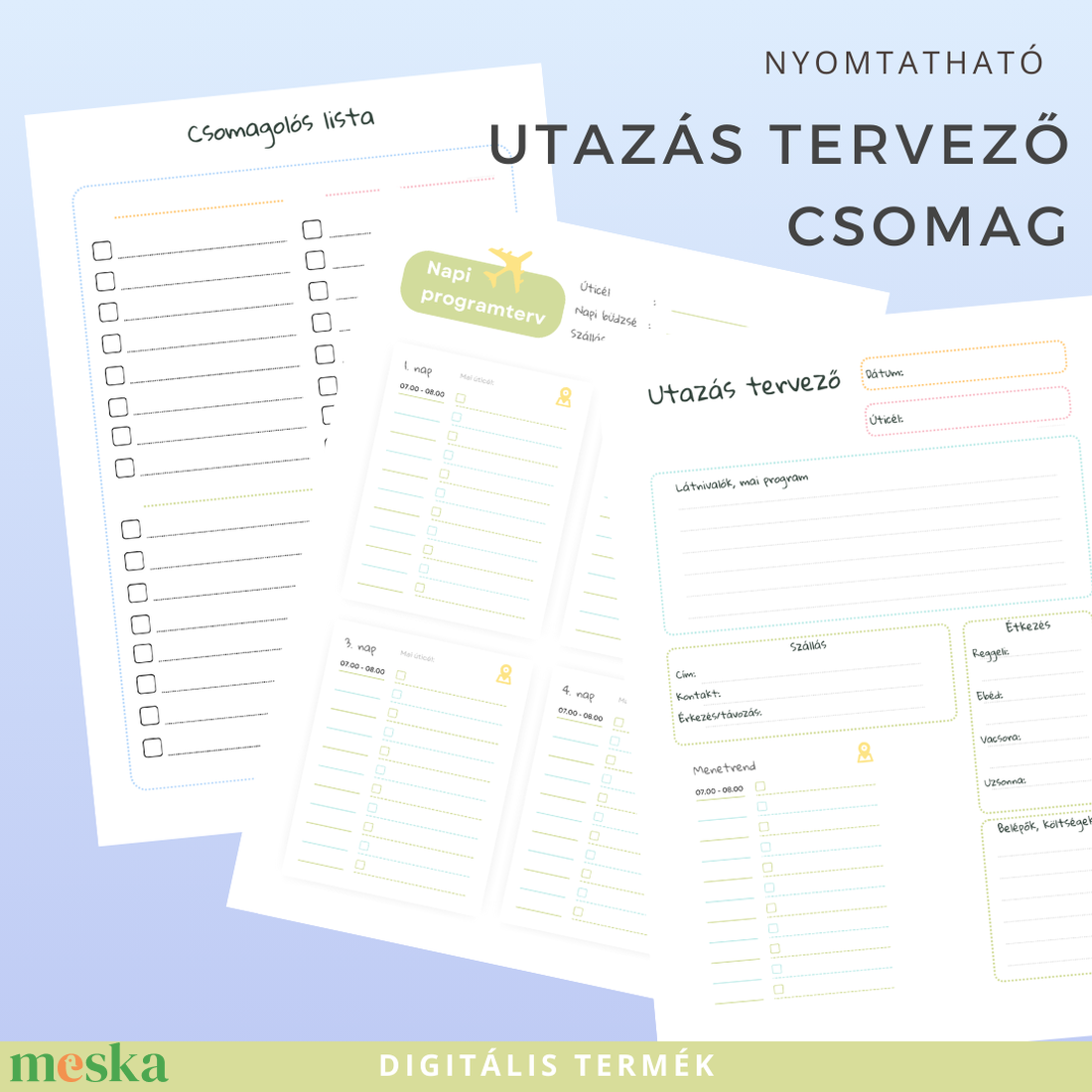 Nyomtatható Utazás Tervező Csomag Személyre Szabható Útinapló - otthon & életmód - papír, írószer - naptár & tervező - Meska.hu Nyomtatható Utazás Tervező Csomag Személyre Szabható Útinapló - otthon & életmód - papír, írószer - naptár & tervező - Meska.hu