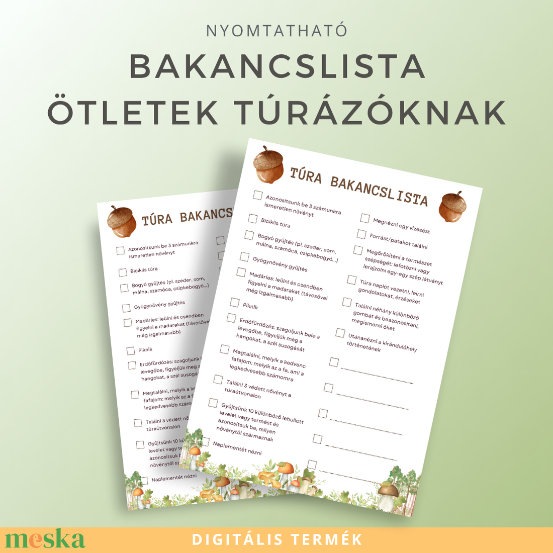Nyomtatható Ötletlap Természetjáró Kihívásokhoz Bakancslista Túrázóknak - otthon & életmód - papír, írószer - naptár & tervező - Meska.hu Nyomtatható Ötletlap Természetjáró Kihívásokhoz Bakancslista Túrázóknak - otthon & életmód - papír, írószer - naptár & tervező - Meska.hu