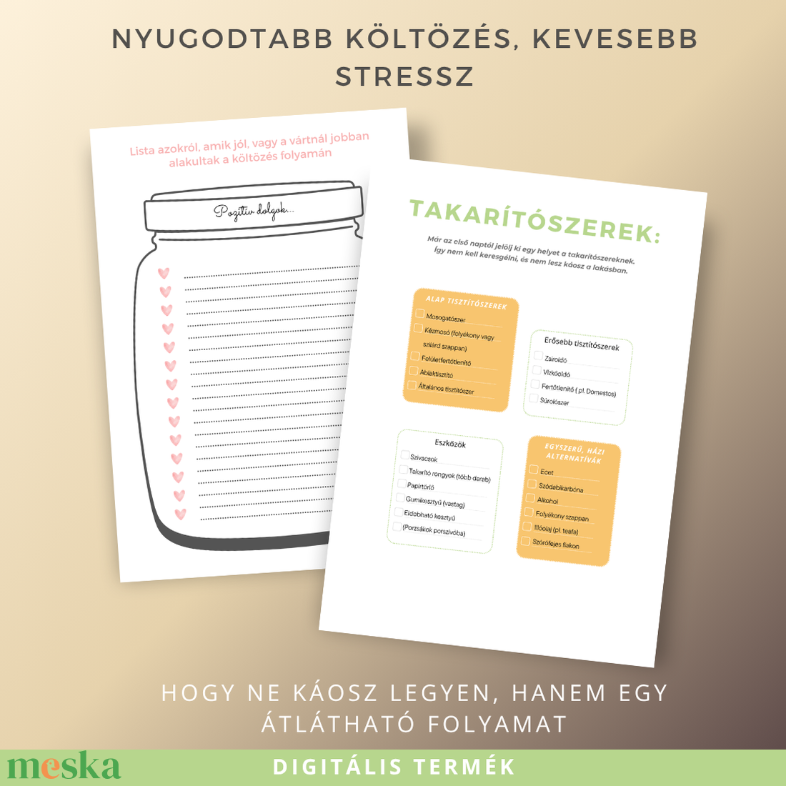 Költözési rendszer � tervező és lépésről lépésre útmutató - otthon & életmód - papír, írószer - naptár & tervező - Meska.hu