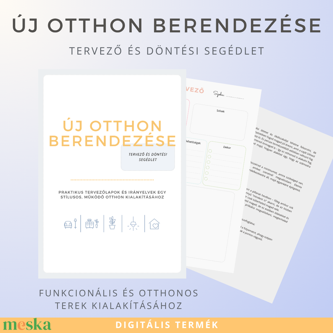 Új otthon berendezése � tervező és döntési segédlet - otthon & életmód - papír, írószer - naptár & tervező - Meska.hu