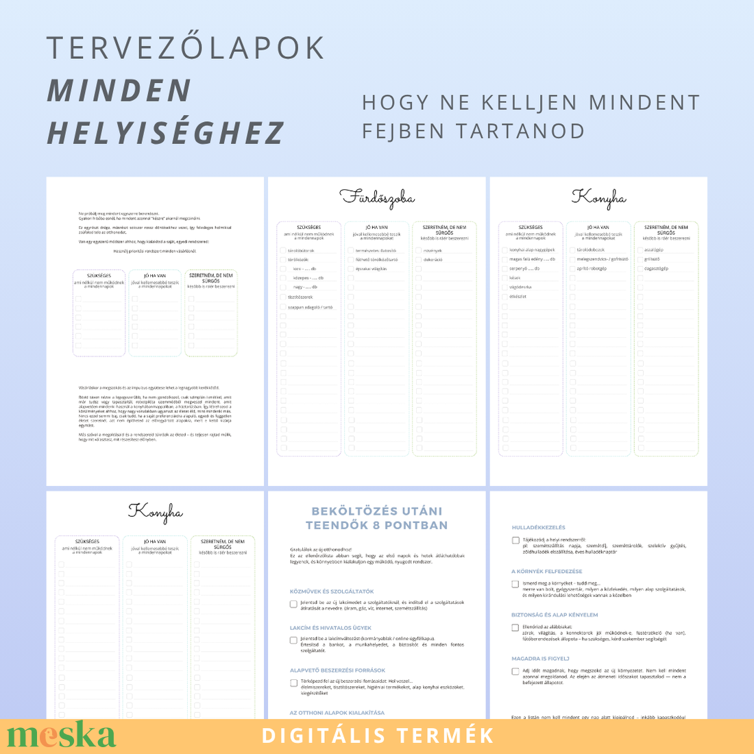 Új otthon berendezése � tervező és döntési segédlet - otthon & életmód - papír, írószer - naptár & tervező - Meska.hu