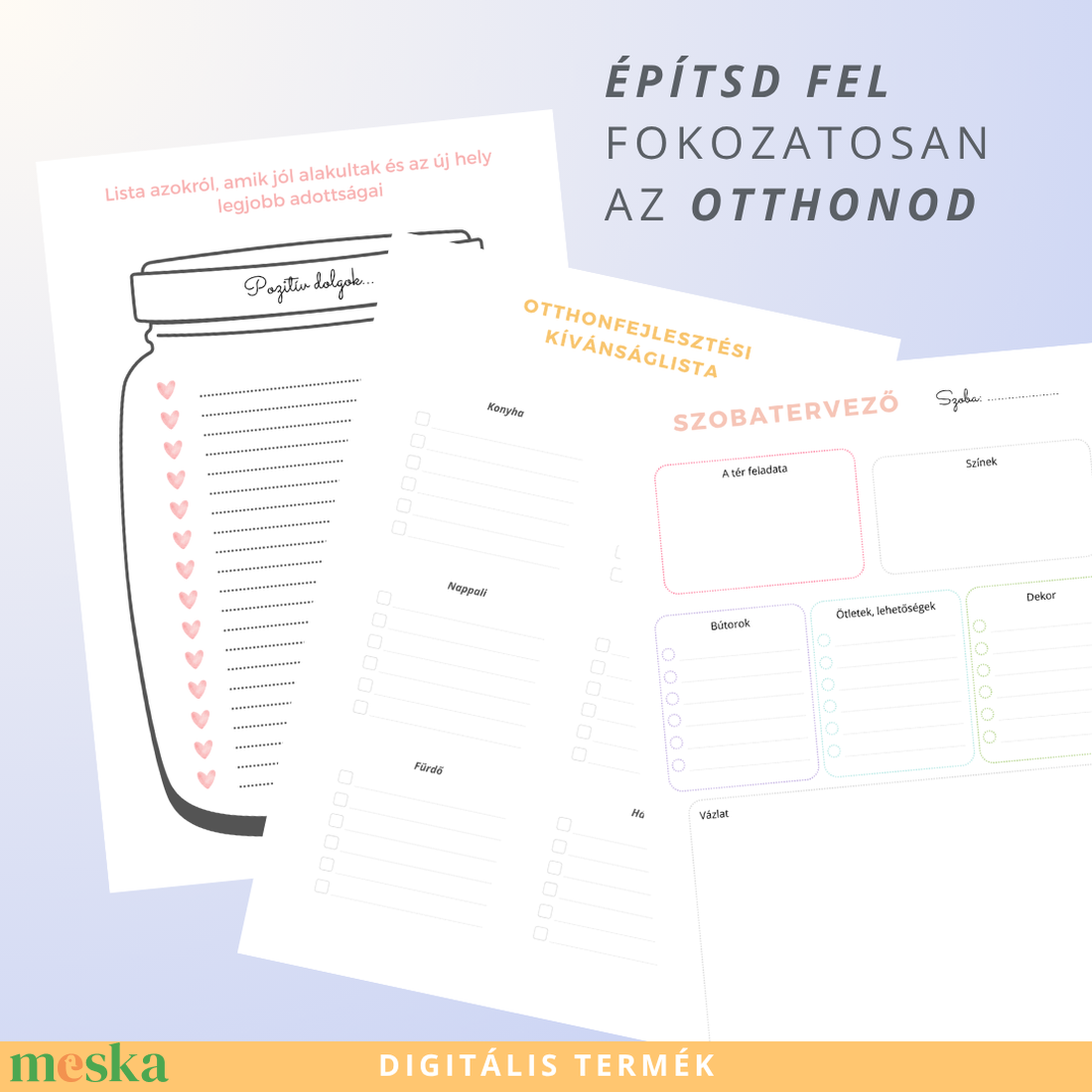 Új otthon berendezése � tervező és döntési segédlet - otthon & életmód - papír, írószer - naptár & tervező - Meska.hu