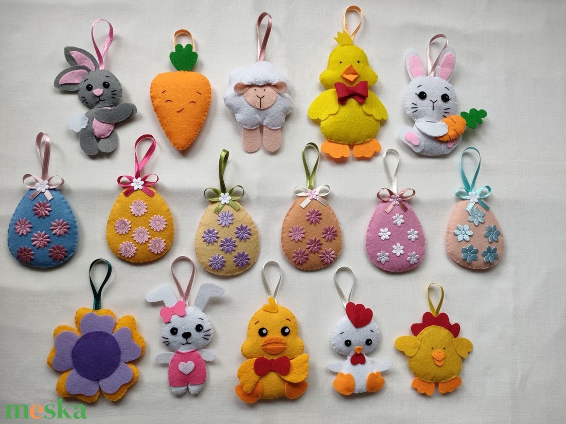 Húsvéti díszek I. - otthon & életmód - dekoráció - fali és függő dekoráció - függődísz - Meska.hu