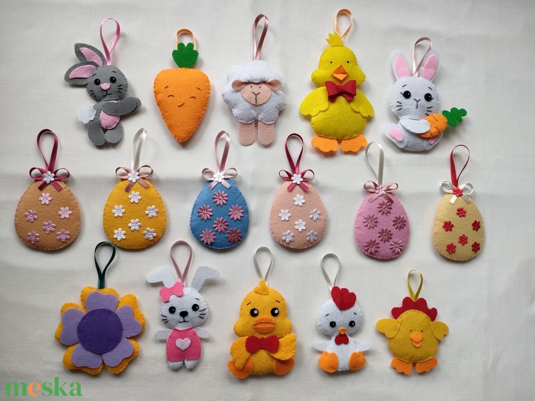 Húsvéti díszek I. - otthon & életmód - dekoráció - fali és függő dekoráció - függődísz - Meska.hu