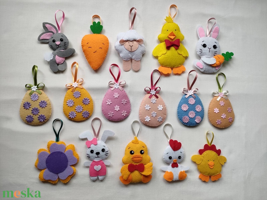 Húsvéti díszek I. - otthon & életmód - dekoráció - fali és függő dekoráció - függődísz - Meska.hu