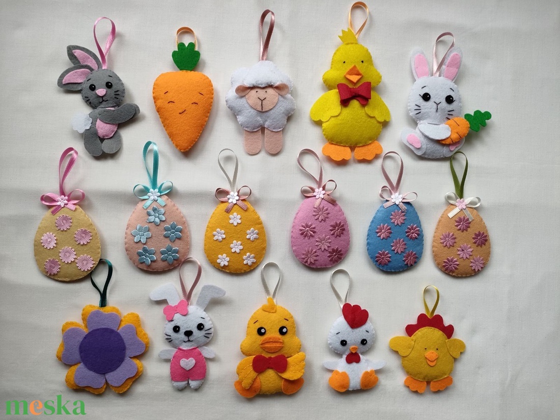 Húsvéti díszek I. - otthon & életmód - dekoráció - fali és függő dekoráció - függődísz - Meska.hu
