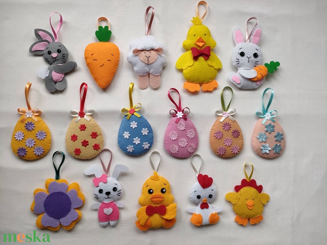 Húsvéti díszek I. - otthon & életmód - dekoráció - fali és függő dekoráció - függődísz - Meska.hu
