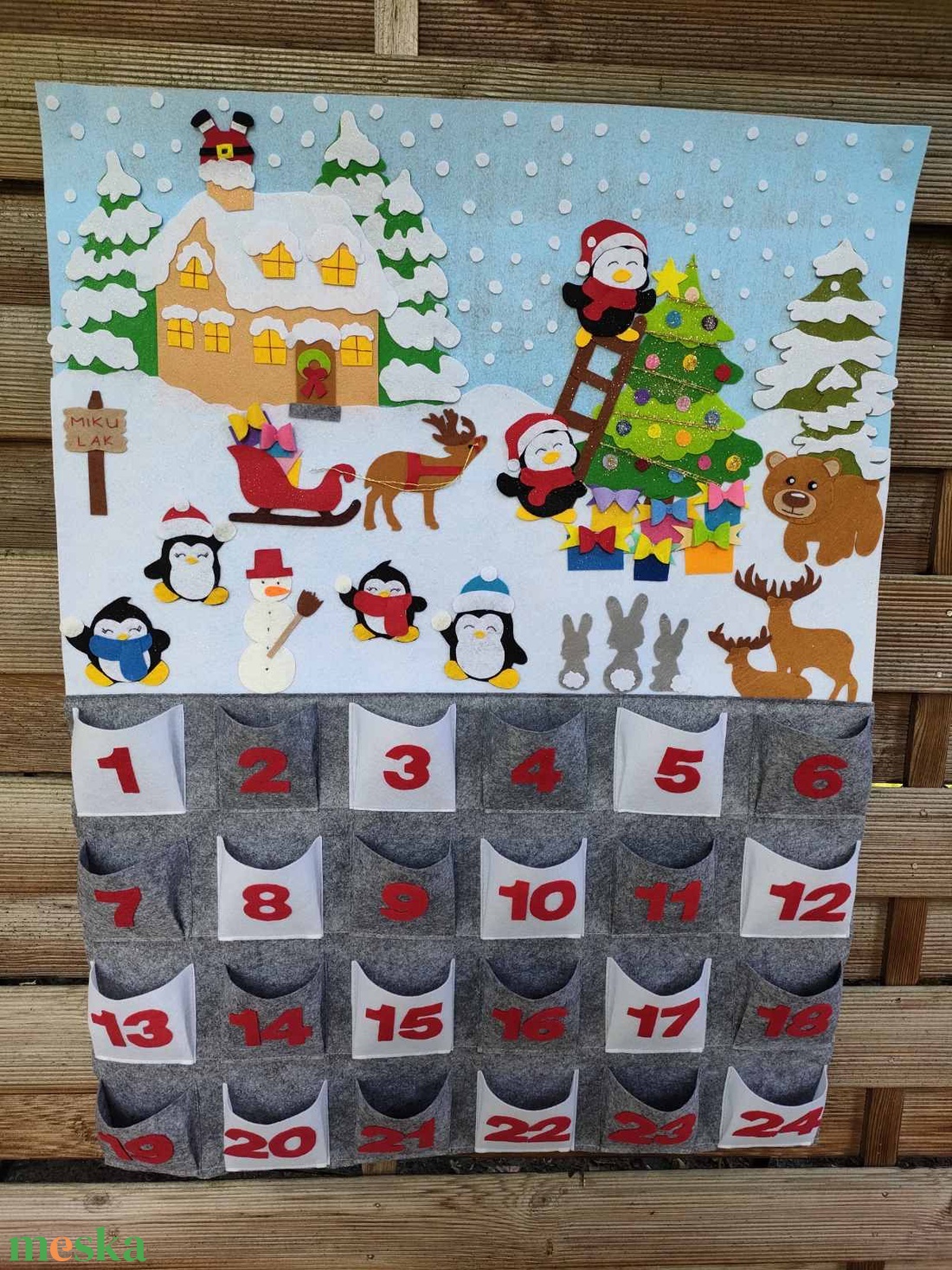 Pingvines adventi naptár - karácsony - adventi díszek - adventi naptár - Meska.hu Pingvines adventi naptár - karácsony - adventi díszek - adventi naptár - Meska.hu