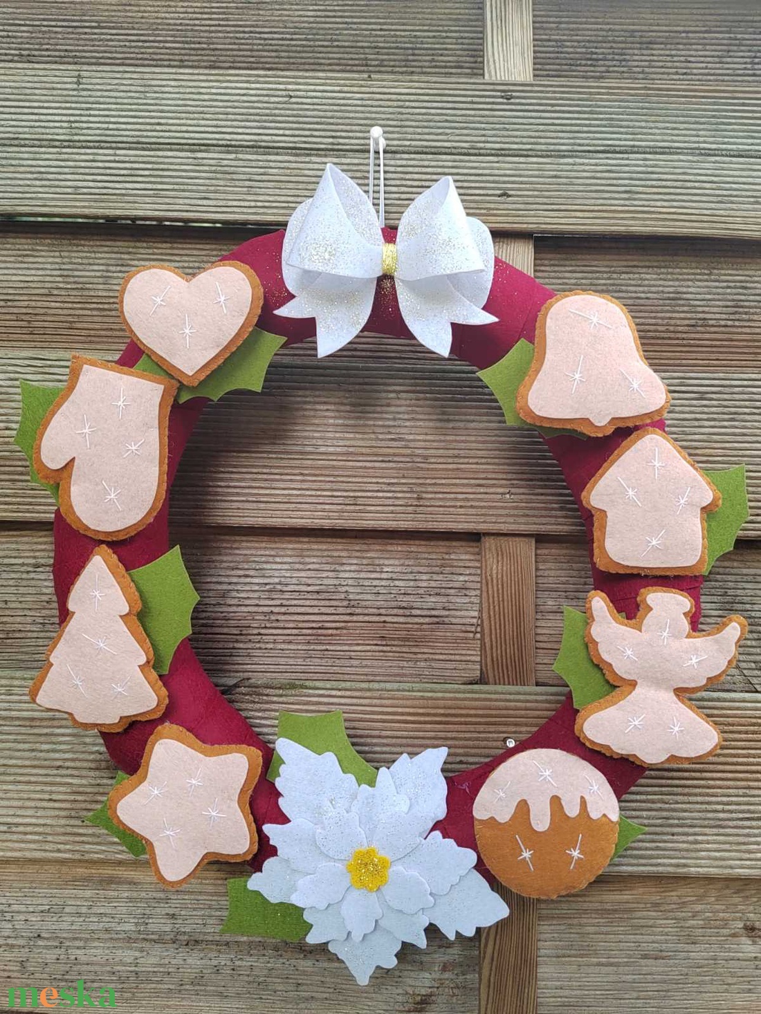 Karácsonyi kopogtató - karácsony - karácsonyi lakásdekoráció - karácsonyi ajtódíszek - Meska.hu