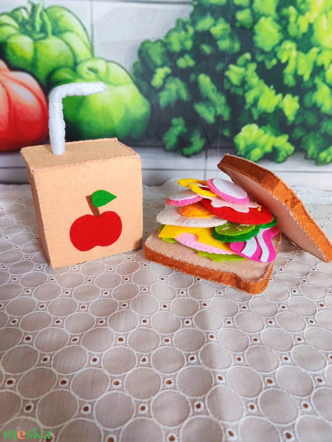 Szendvics készítő szett II. - játék & sport - gyerekkonyha - játék ételek - Meska.hu