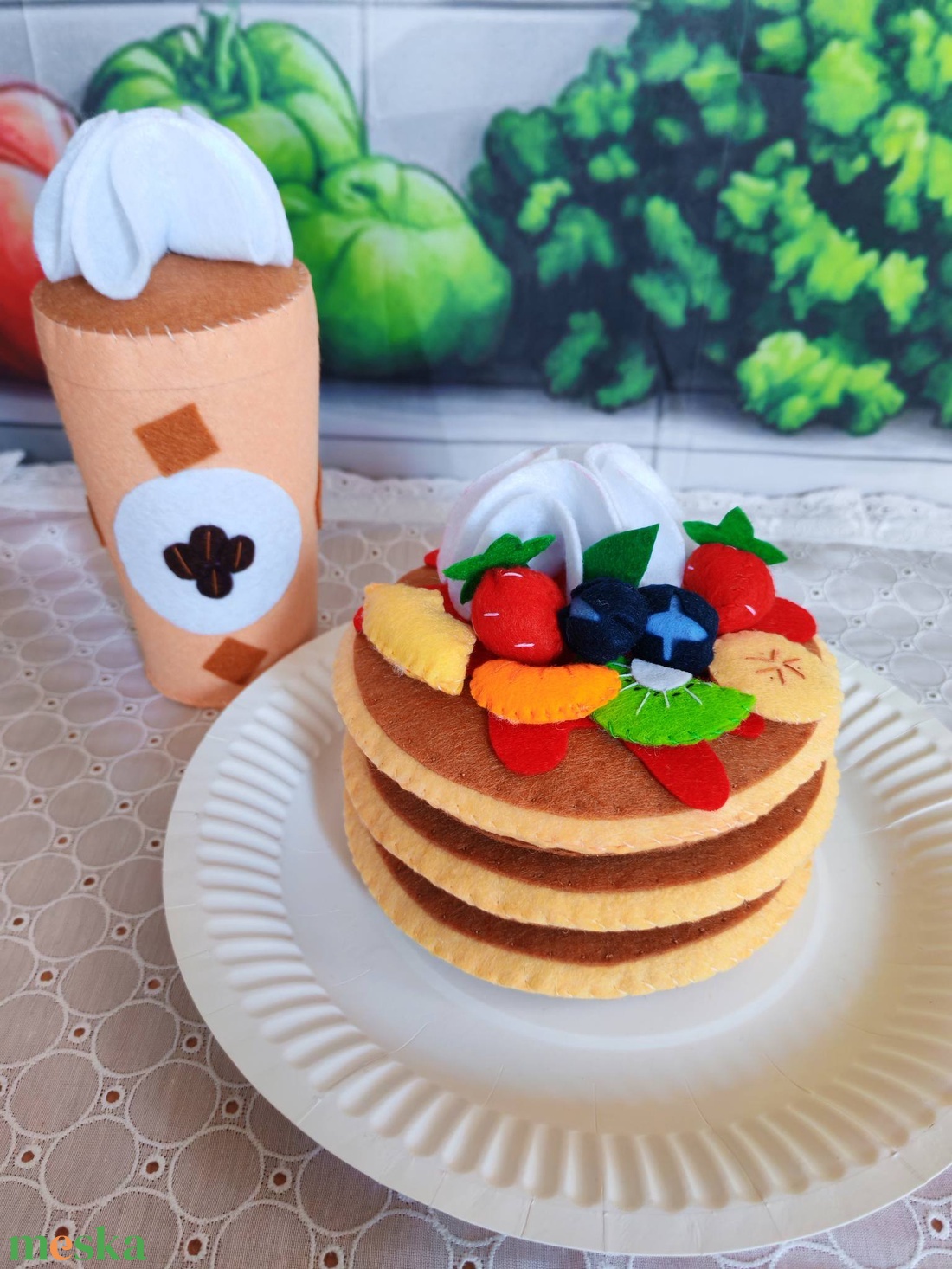 Amerikai palacsinta kávéval I. - játék & sport - gyerekkonyha - játék ételek - Meska.hu