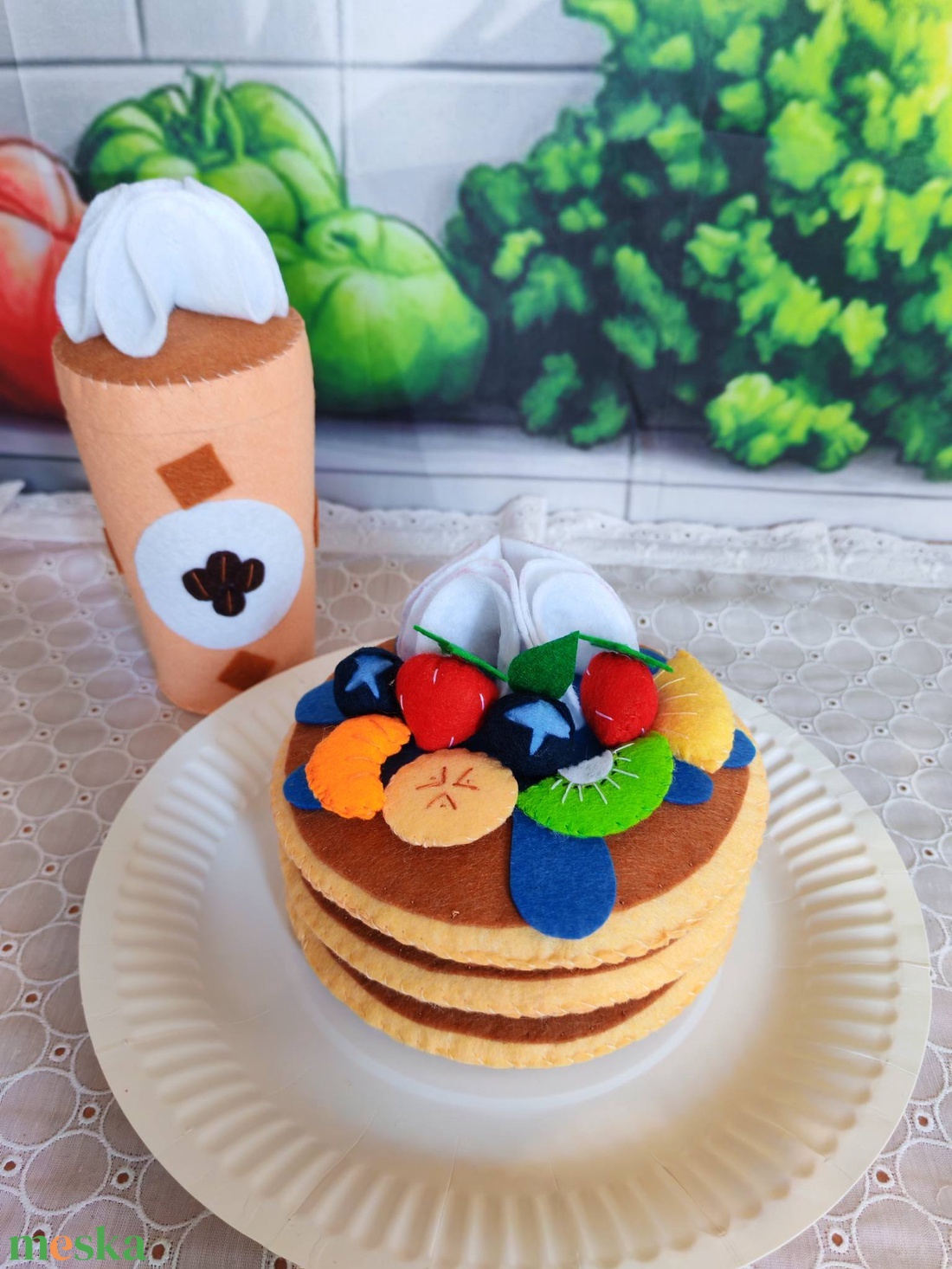 Amerikai palacsinta kávéval III. - játék & sport - gyerekkonyha - játék ételek - Meska.hu