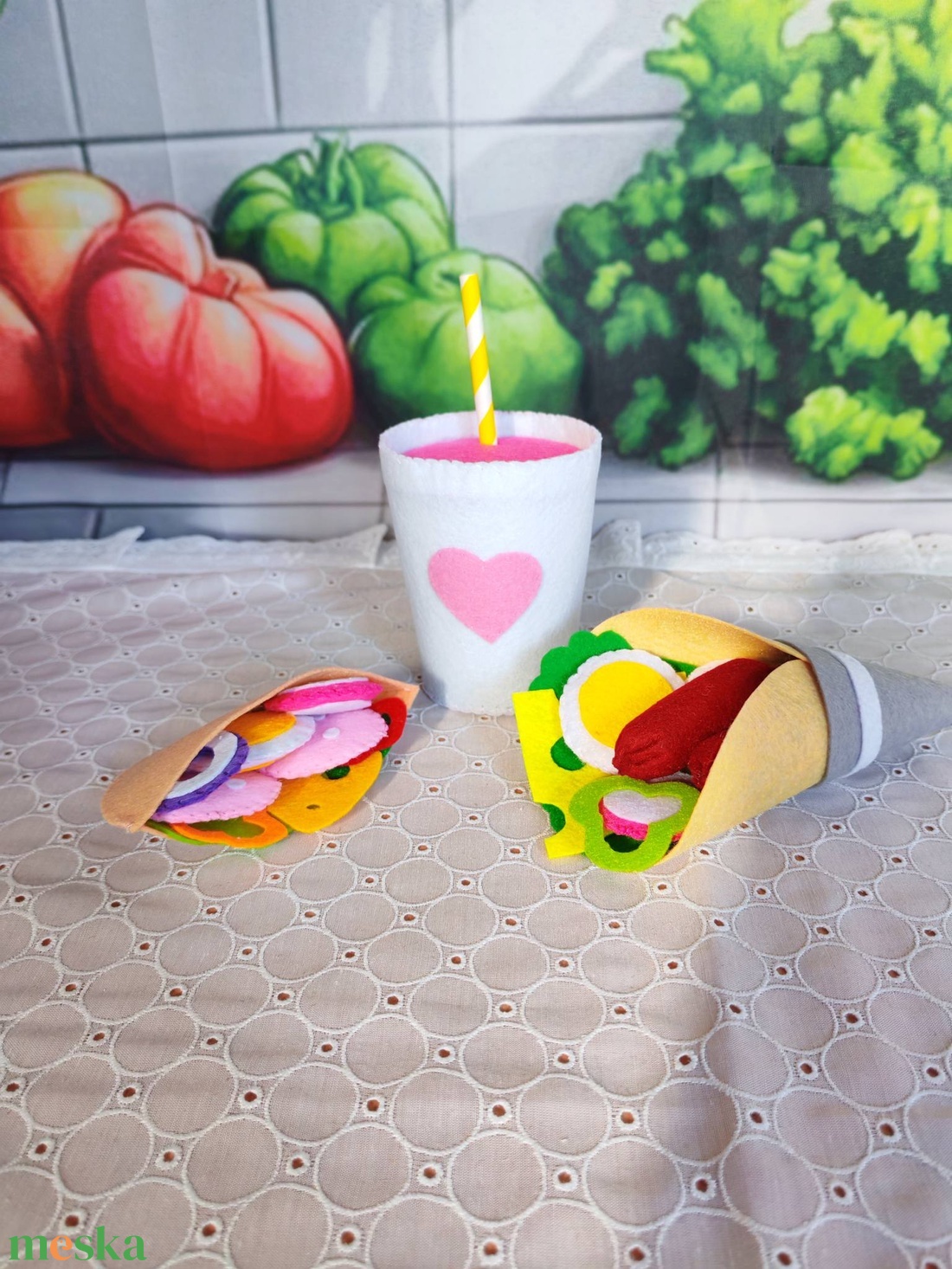 Wrap és taco üdítővel  - játék & sport - gyerekkonyha - játék ételek - Meska.hu