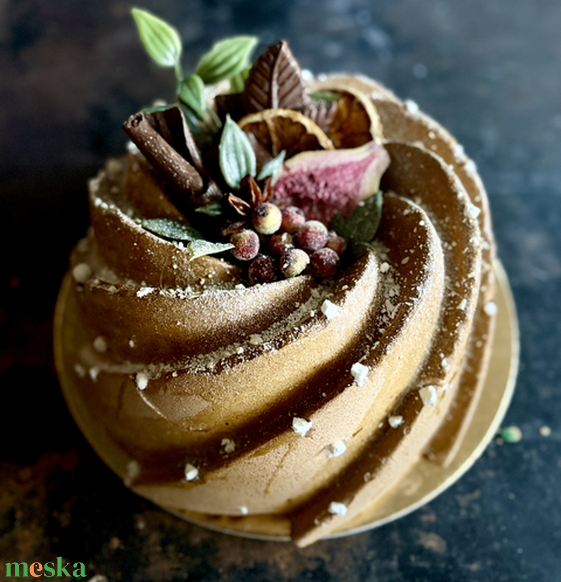 Dekor kuglóf  - karácsony - karácsonyi lakásdekoráció - karácsonyi lakásdíszek - Meska.hu