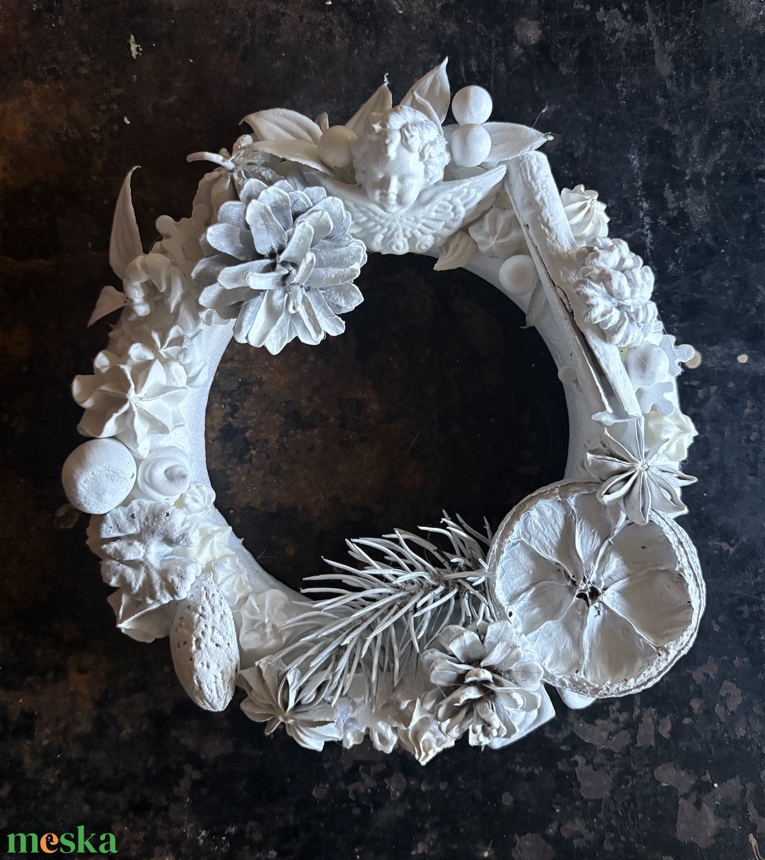 Fűszeres dekor koszorú - karácsony - karácsonyi lakásdekoráció - karácsonyi lakásdíszek - Meska.hu