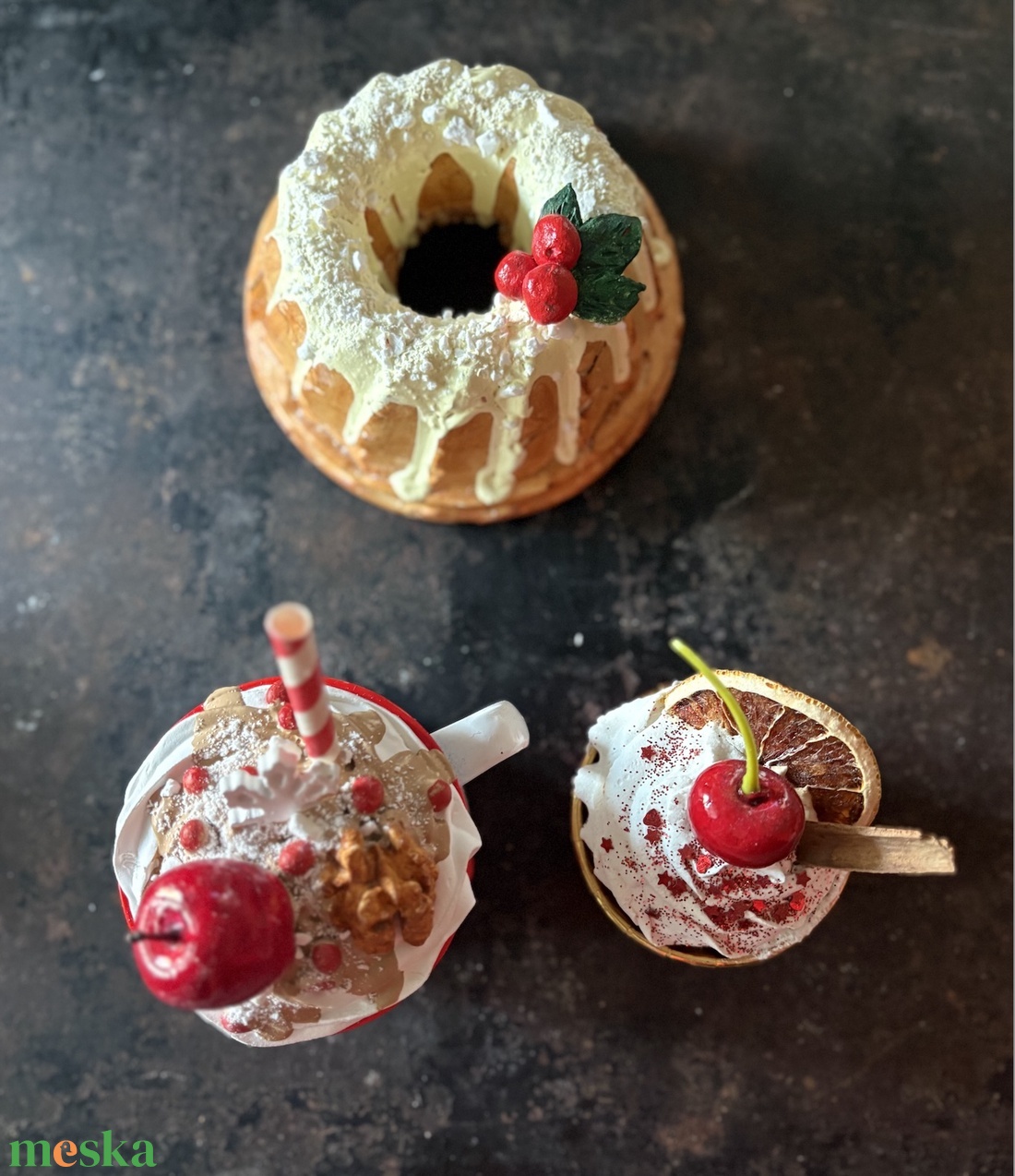 Karácsonyi édesség szett - karácsony - karácsonyi lakásdekoráció - karácsonyi lakásdíszek - Meska.hu